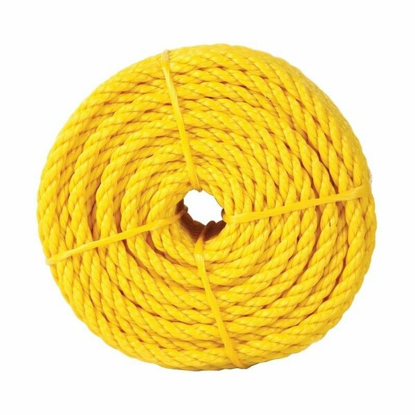 Koch Industries. Rope, Poly Twisted Yel 1/2 in. X50' 5001635